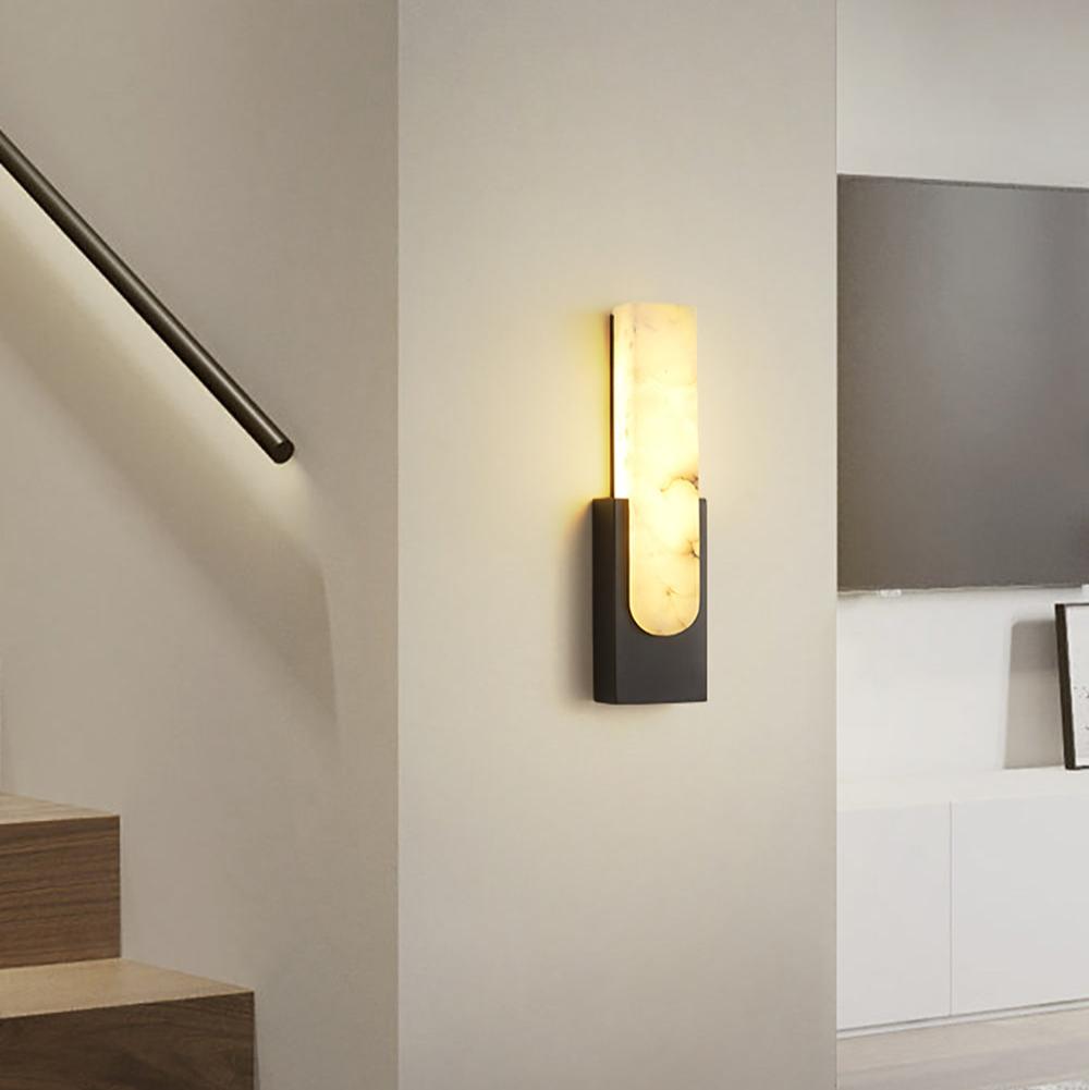 Agatha Moderne Kunstmatige Alabaster Minimalistische Wandlamp