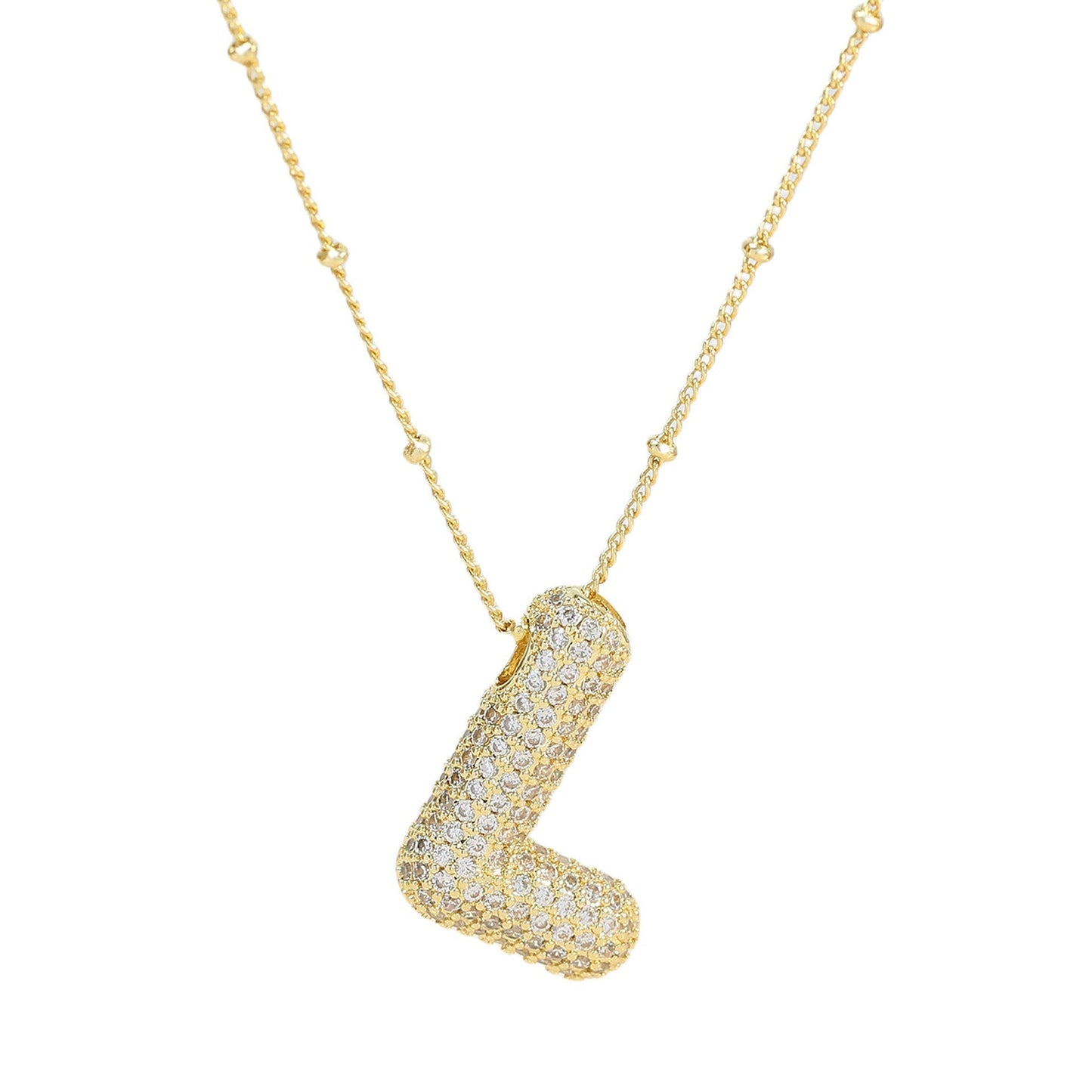 Diamanten Ketting met Letter
