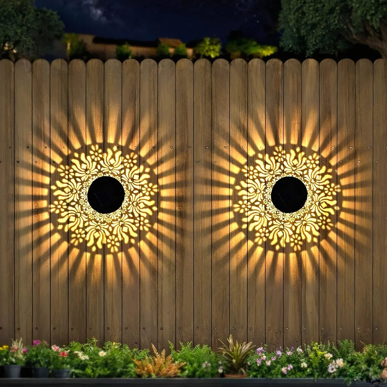 1+1 GRATIS | NachtBlüte™ | Solar Wandlampen – Warme schaduwlicht zonder stroom