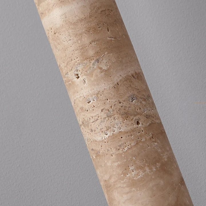 Crème Travertin Tube Hanglamp