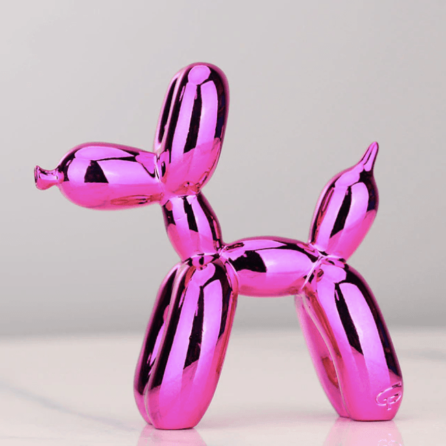 Elektroplated Ballonhond Sculptuur