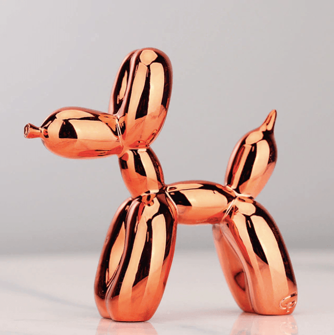 Elektroplated Ballonhond Sculptuur