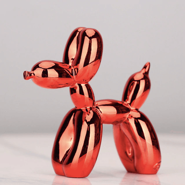 Elektroplated Ballonhond Sculptuur