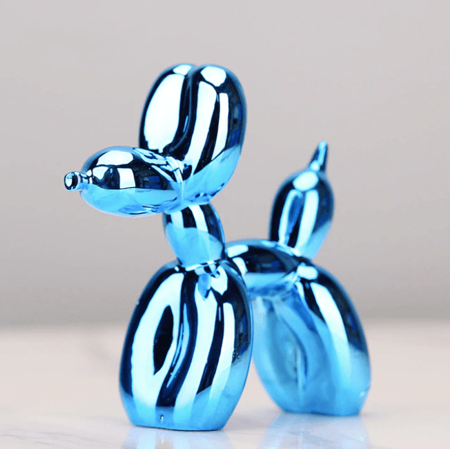 Elektroplated Ballonhond Sculptuur