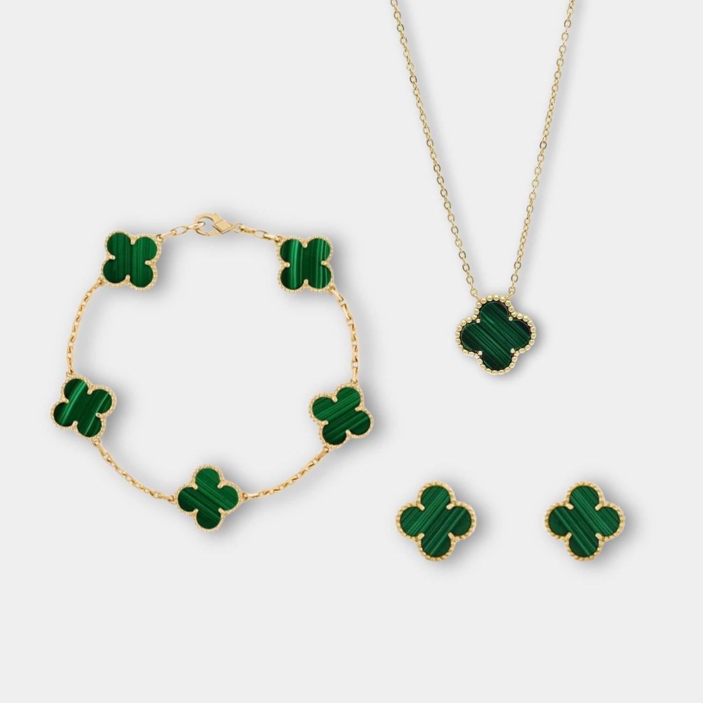 Luxe Sieradenset voor Dames - Ketting, Armband, Oorbellen