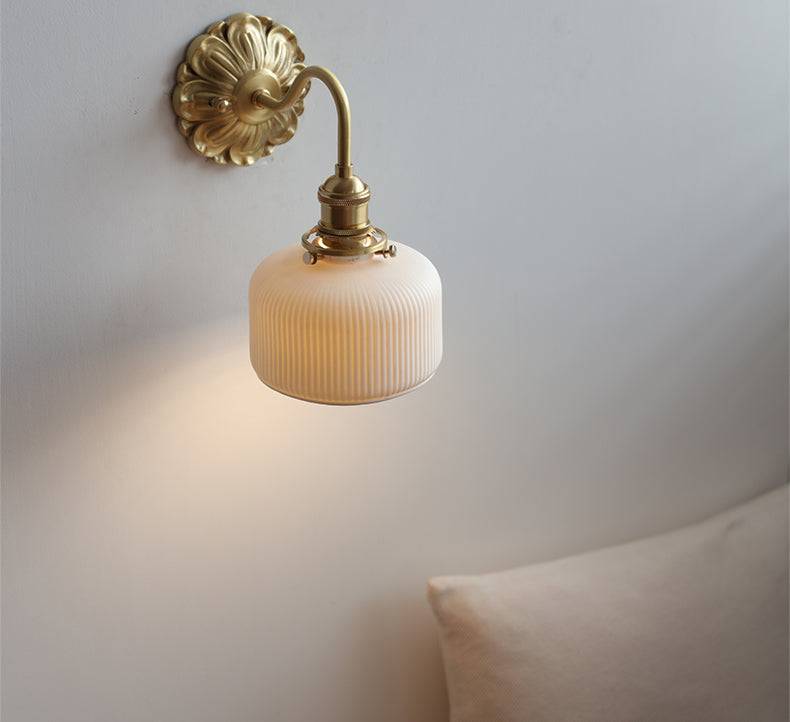 Wandlamp in Messing en Keramiek - Elegant Ontwerp