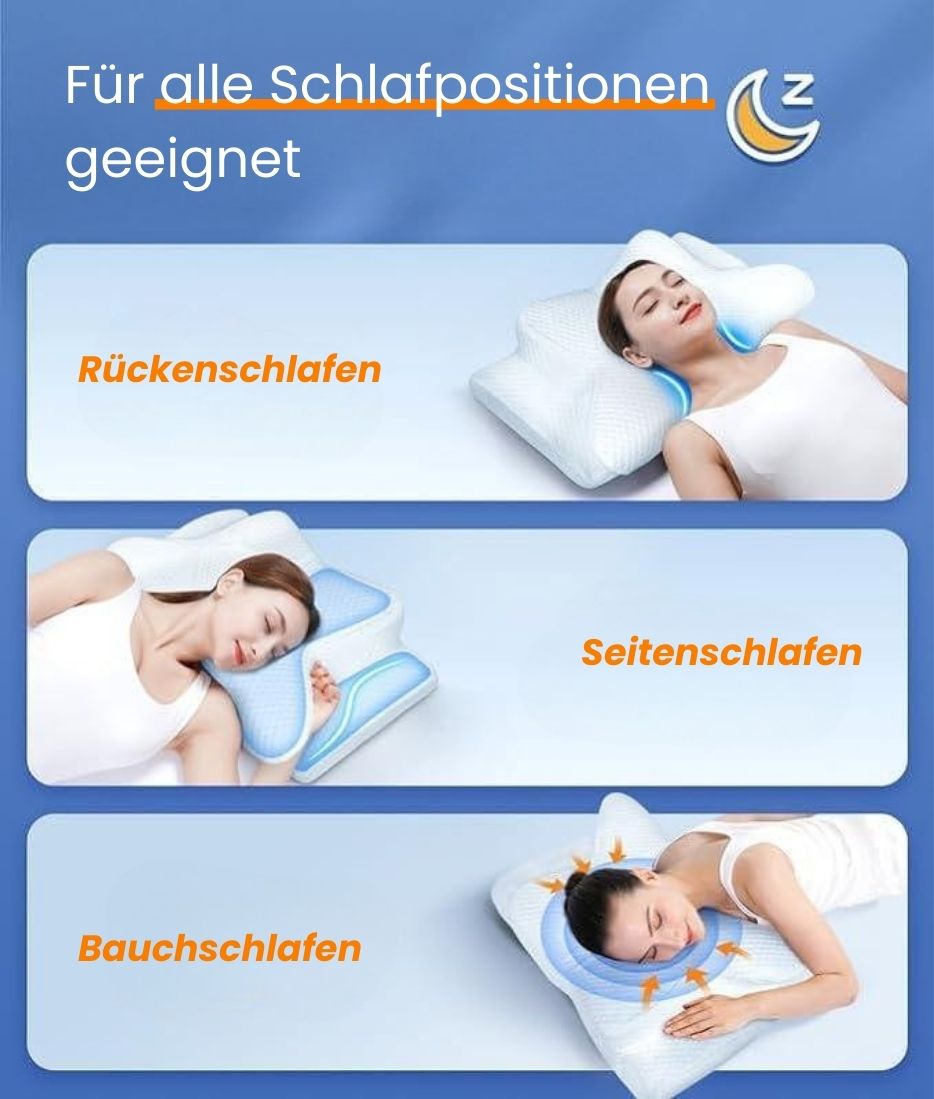 Neksteunkussen | Orthopedisch kussen voor zijslapers, buikslapers & rugslapers | ErgoDream