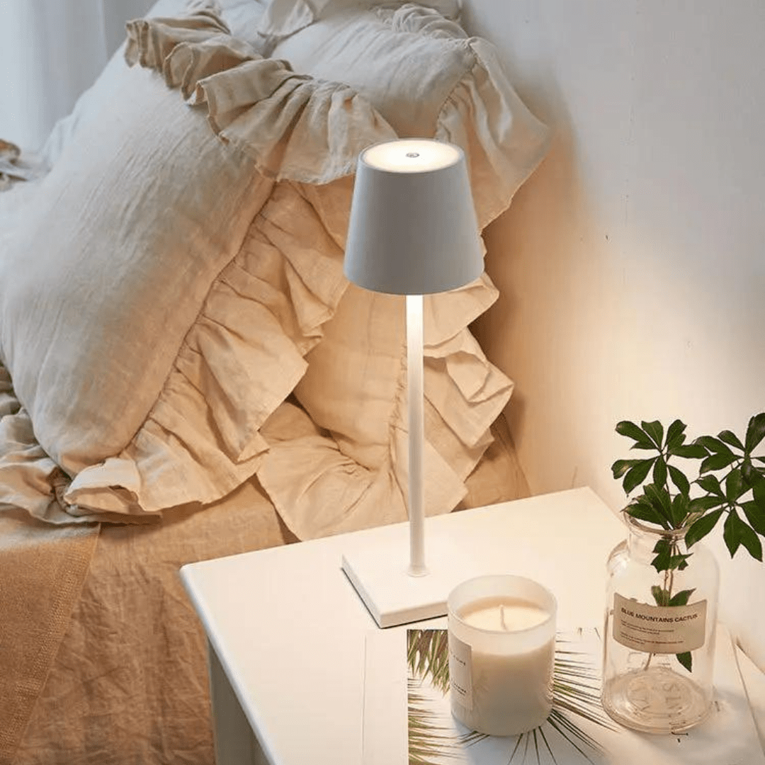 EternoLight | Draadloze Tafellamp – Gezellige Verlichting voor Huis en Tuin