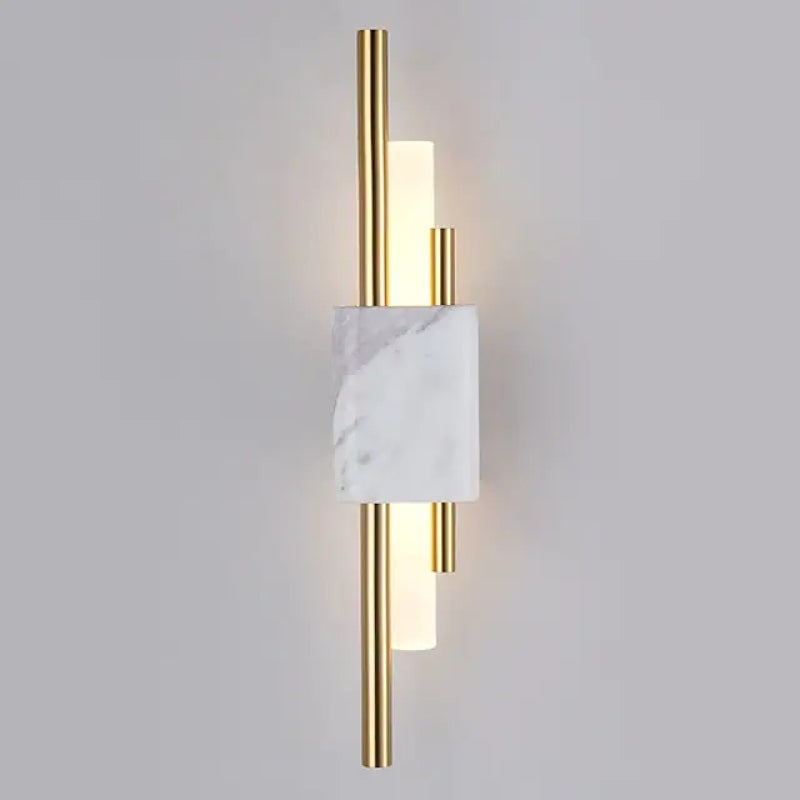 Drena Moderne Lineaire Wandlamp Marmer. Wit/Groen/Goud. Woonkamer
