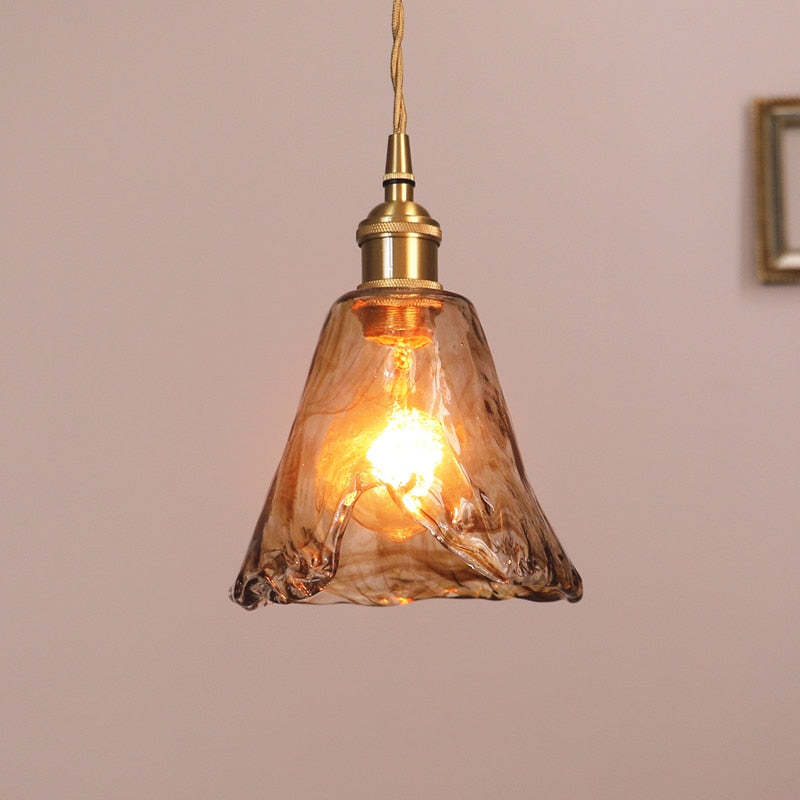 Zina Hanglamp Glas&Messing