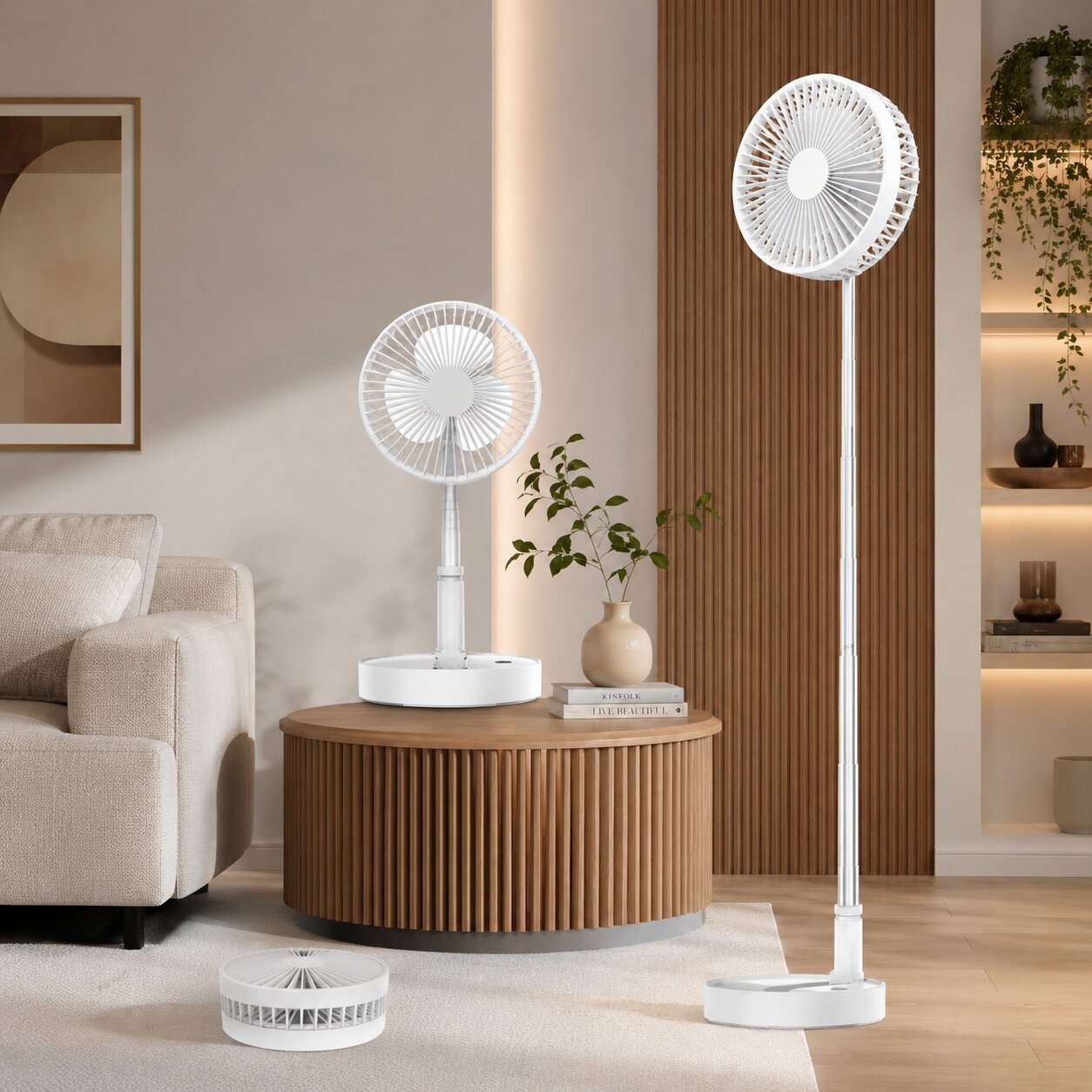 Vouwbare USB Accu Ventilator | Vouwbries