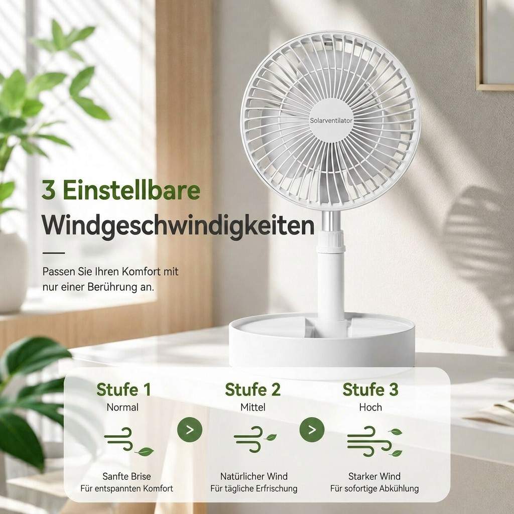 Vouwbare USB Accu Ventilator | Vouwbries