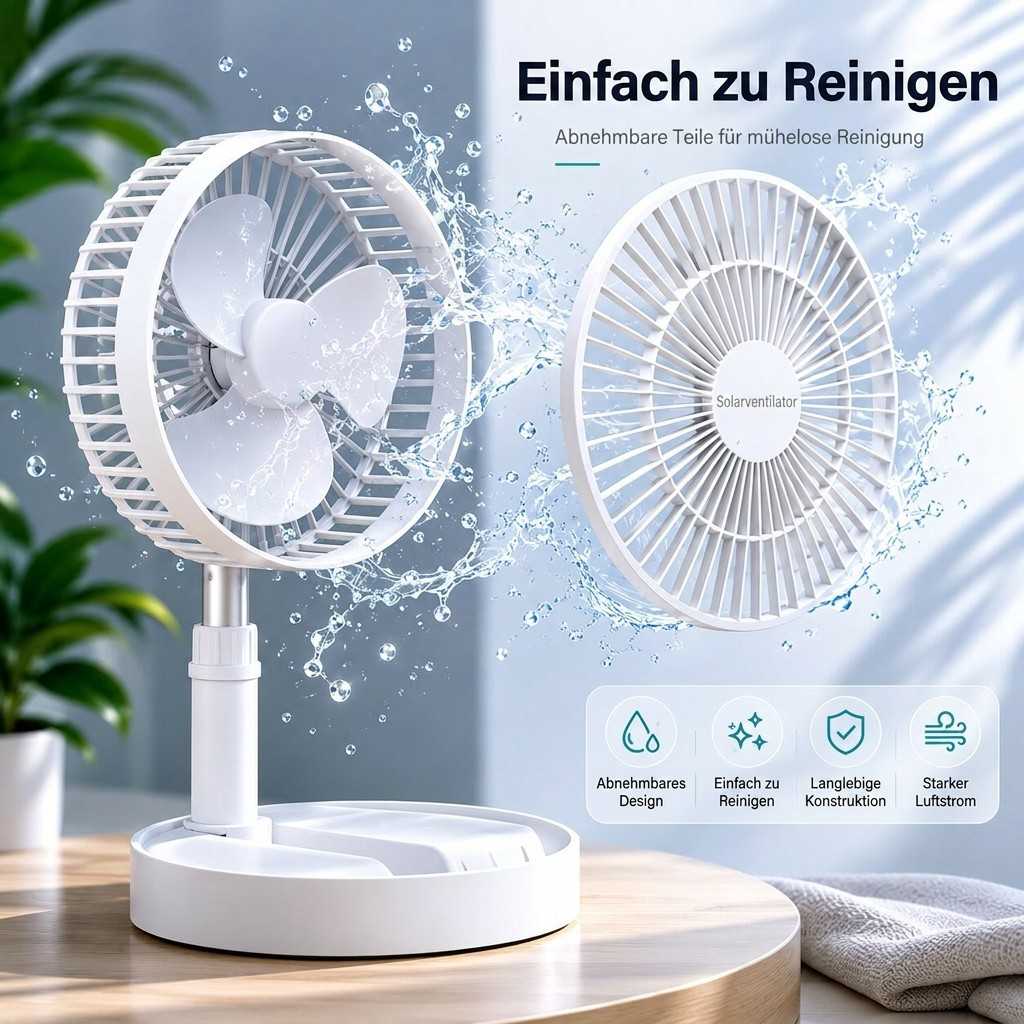 Vouwbare USB Accu Ventilator | Vouwbries