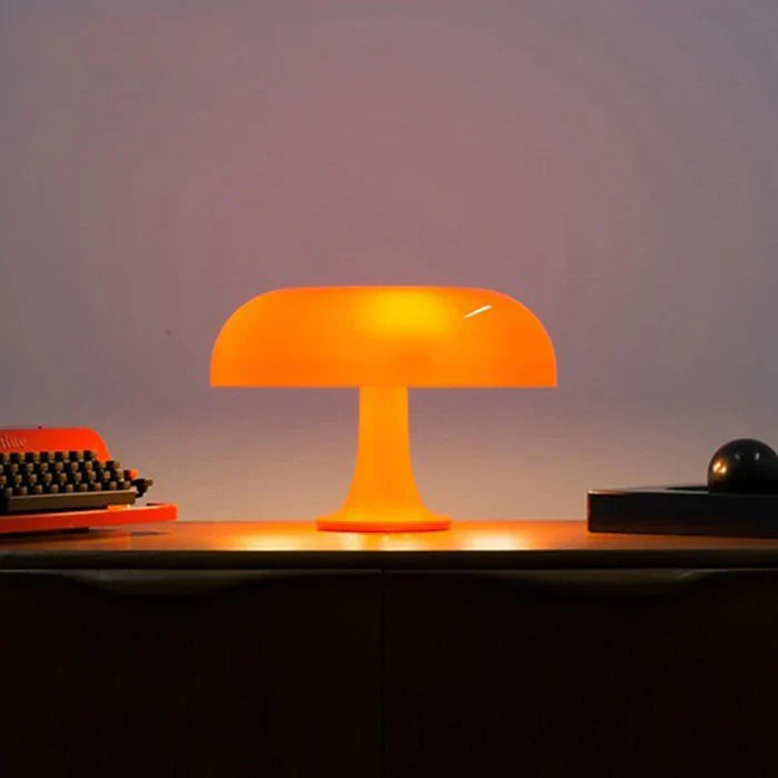 Design LED-tafellamp in de vorm van een paddenstoel