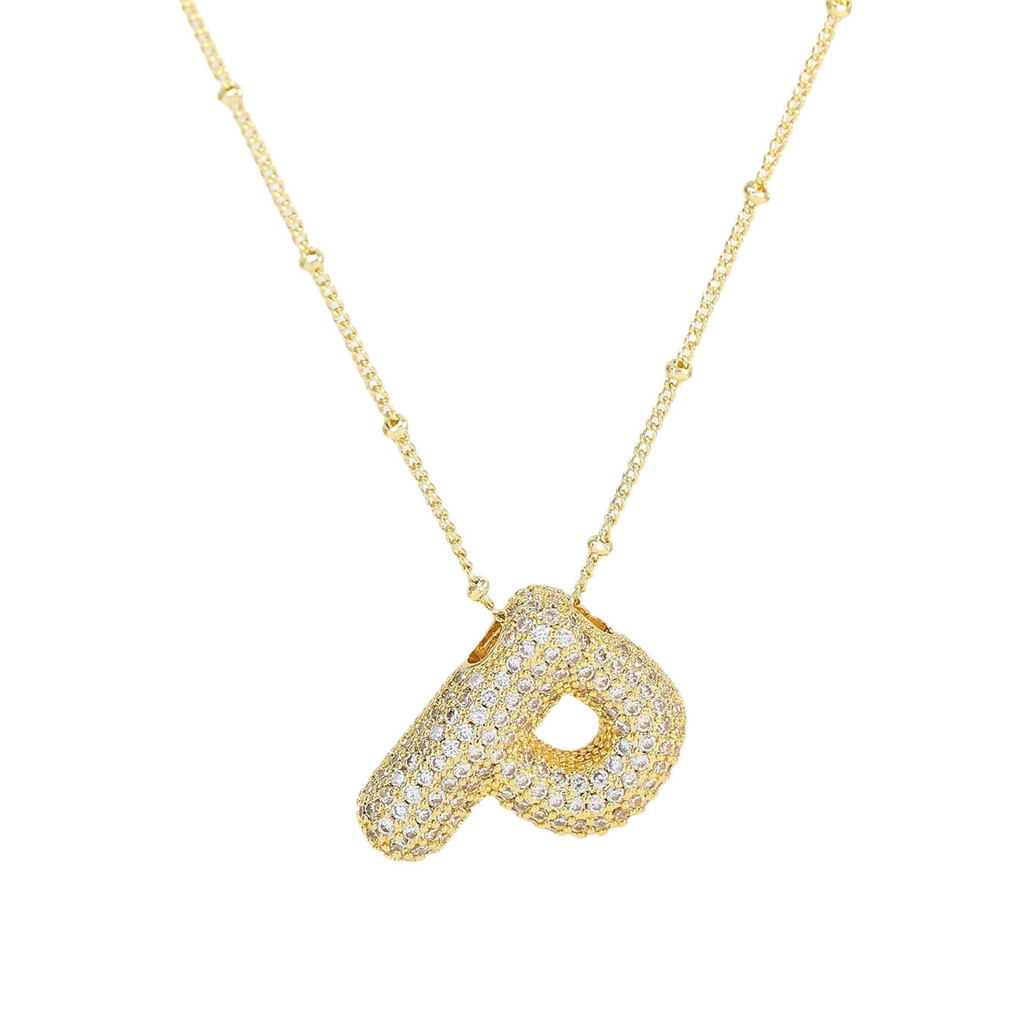 Diamanten Ketting met Letter