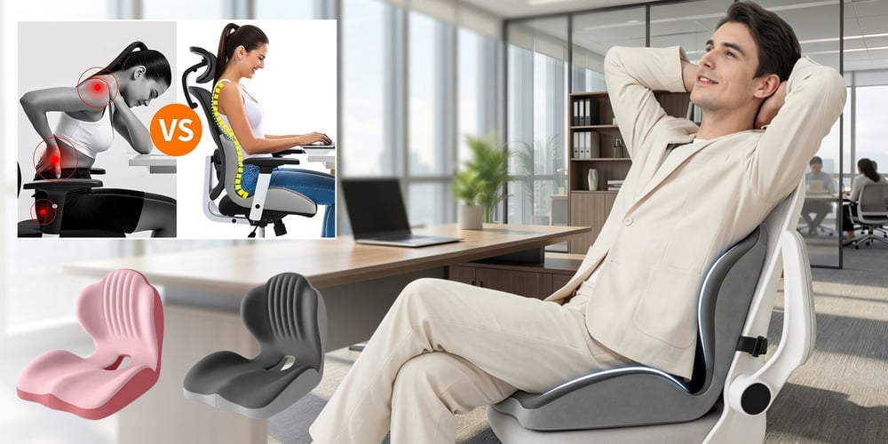 ComfiCore – Ergonomisch Schuim Zitkussen