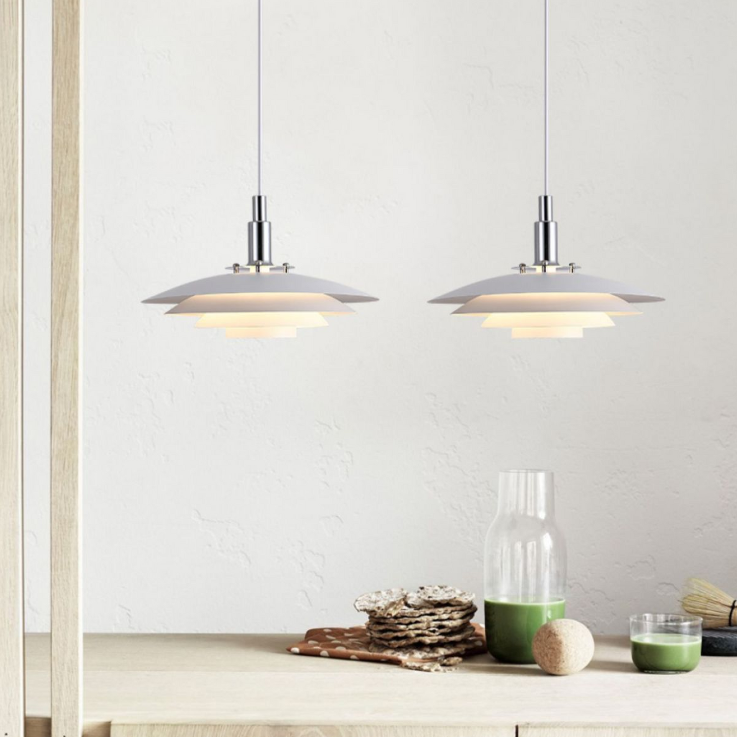 Moderne Metalen Laaghangende Lamp