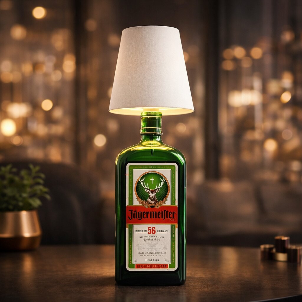 Fleslamp | Fles als Tafellamp | Oplaadbare Tafellamp | Flesstop | LumiFles