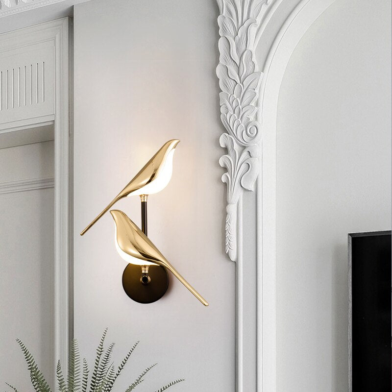 Moderne Wandlamp | Vogelvormig Ontwerp