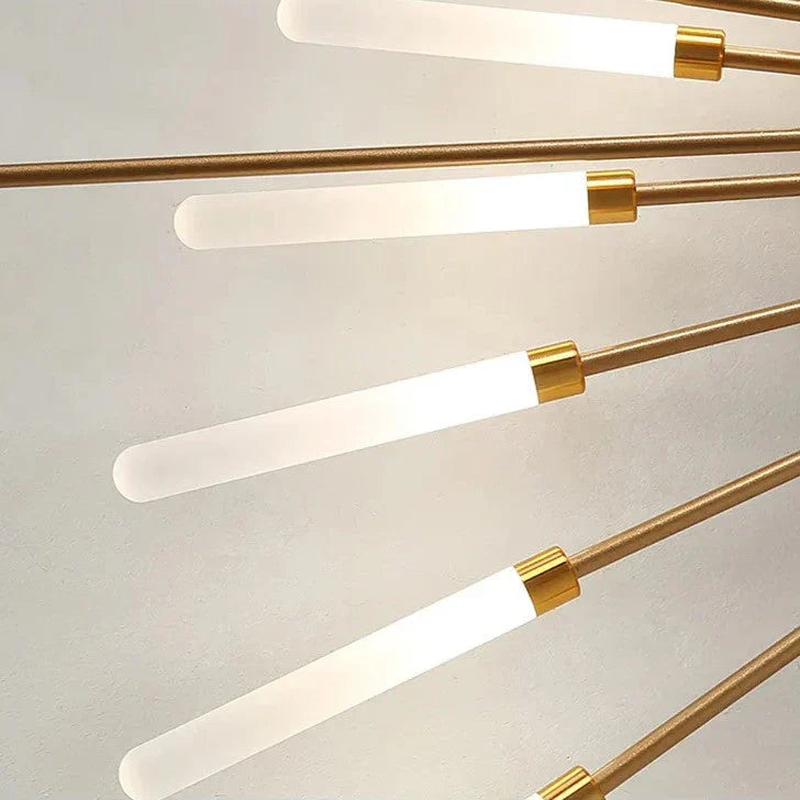 Moderne LED plafondlamp - minimalistisch design in zonnestraal stijl