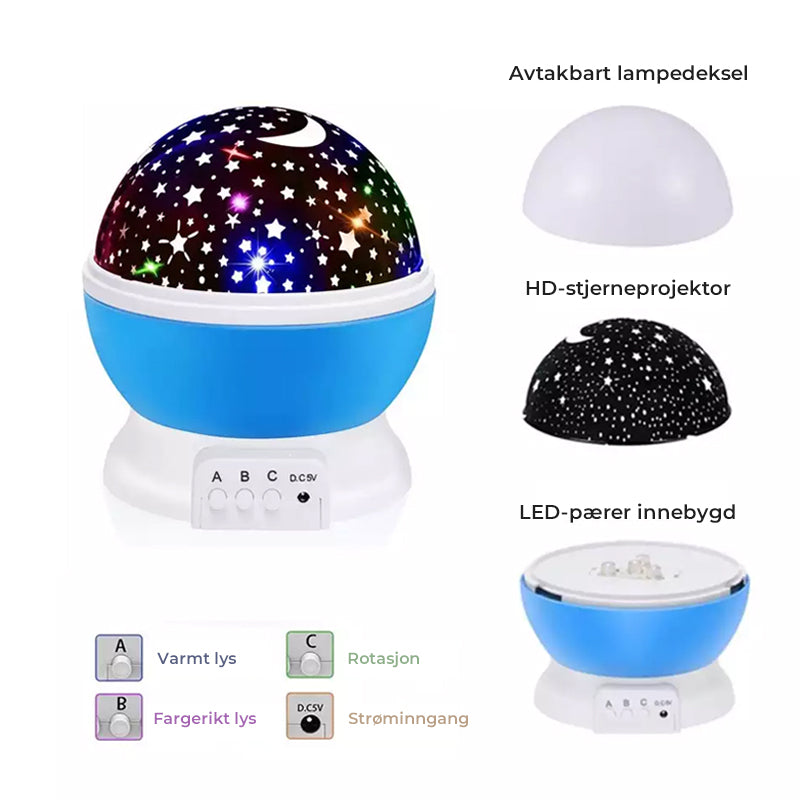 Galaxie Sterrenprojector met Afstandsbediening - magische nachtlamp
