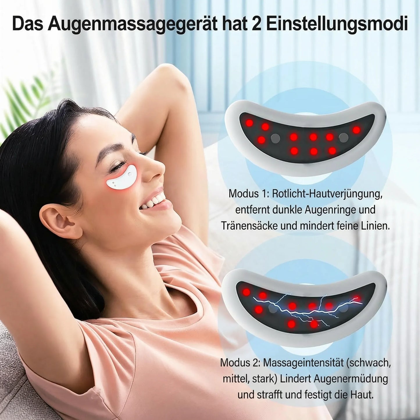 Apparaat tegen donkere kringen & wallen door roodlichttherapie | Augenia