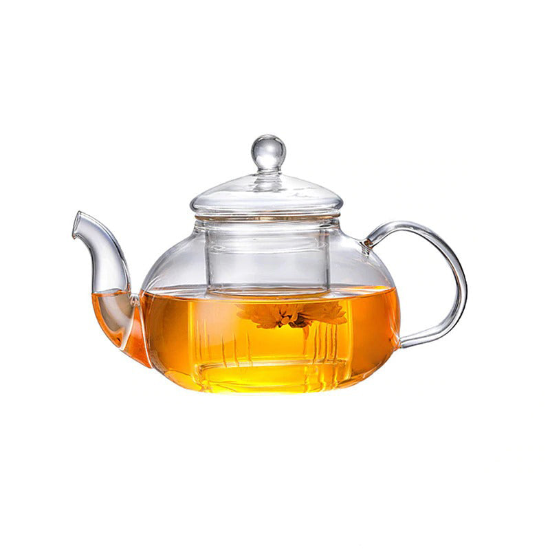 Glazen Theepot Hittebestendige Glazen Thee Infuser Pot Dubbelwandig Glas | Brehn