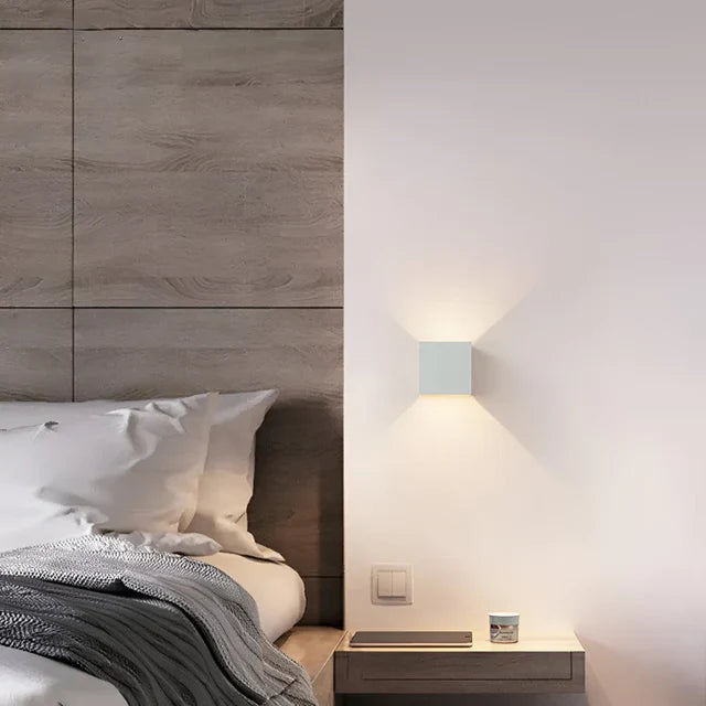 Draadloze wandlamp voor binnen en buiten | LED wandlamp met accu en sensor | GlowCube