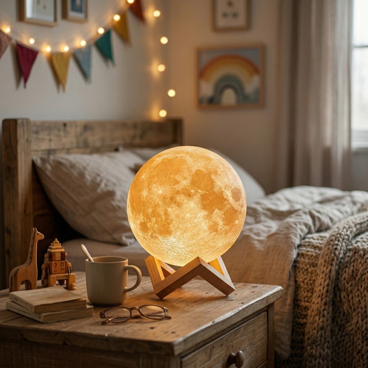 Verlichte Maan Tafellamp