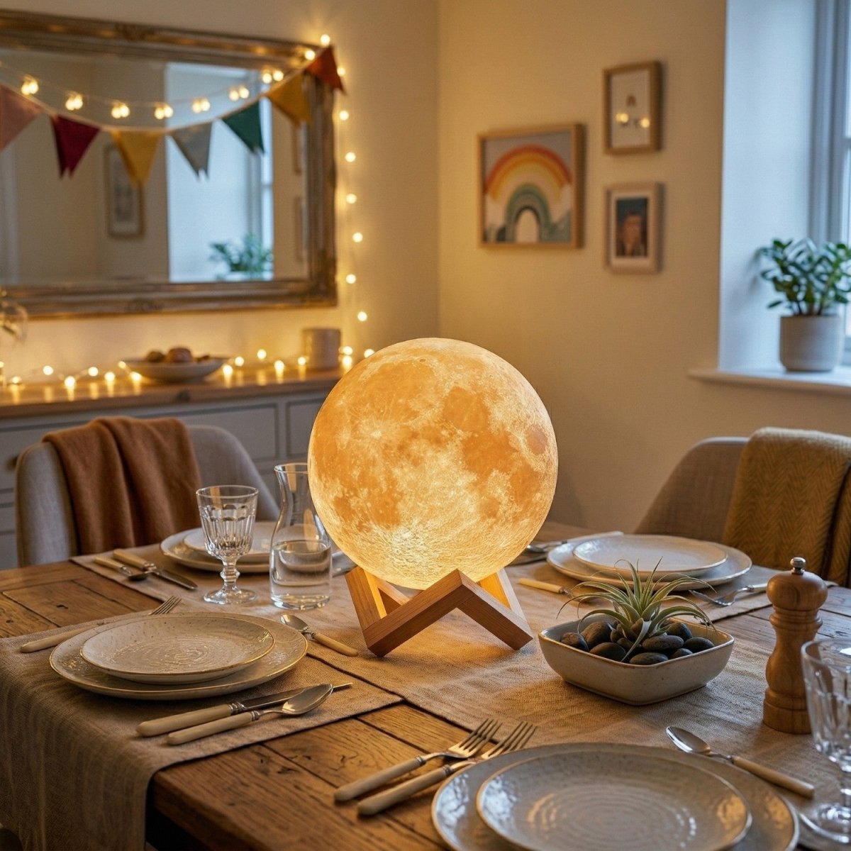 Verlichte Maan Tafellamp