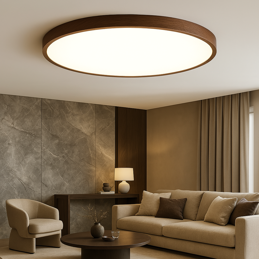 Donker Houten Plafondlamp