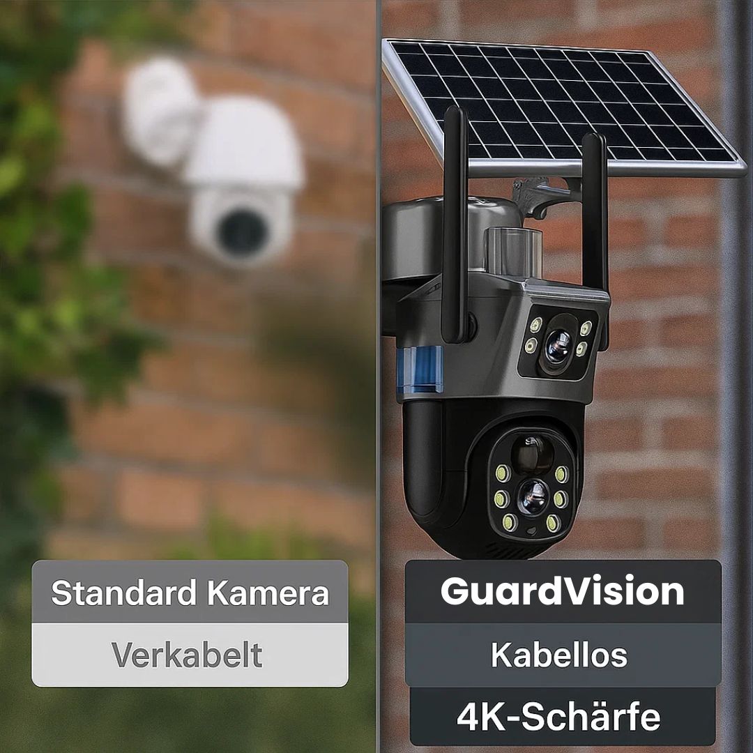 Buitenbewakingscamera | WLAN Camera met Zonnepaneel | GuardVision