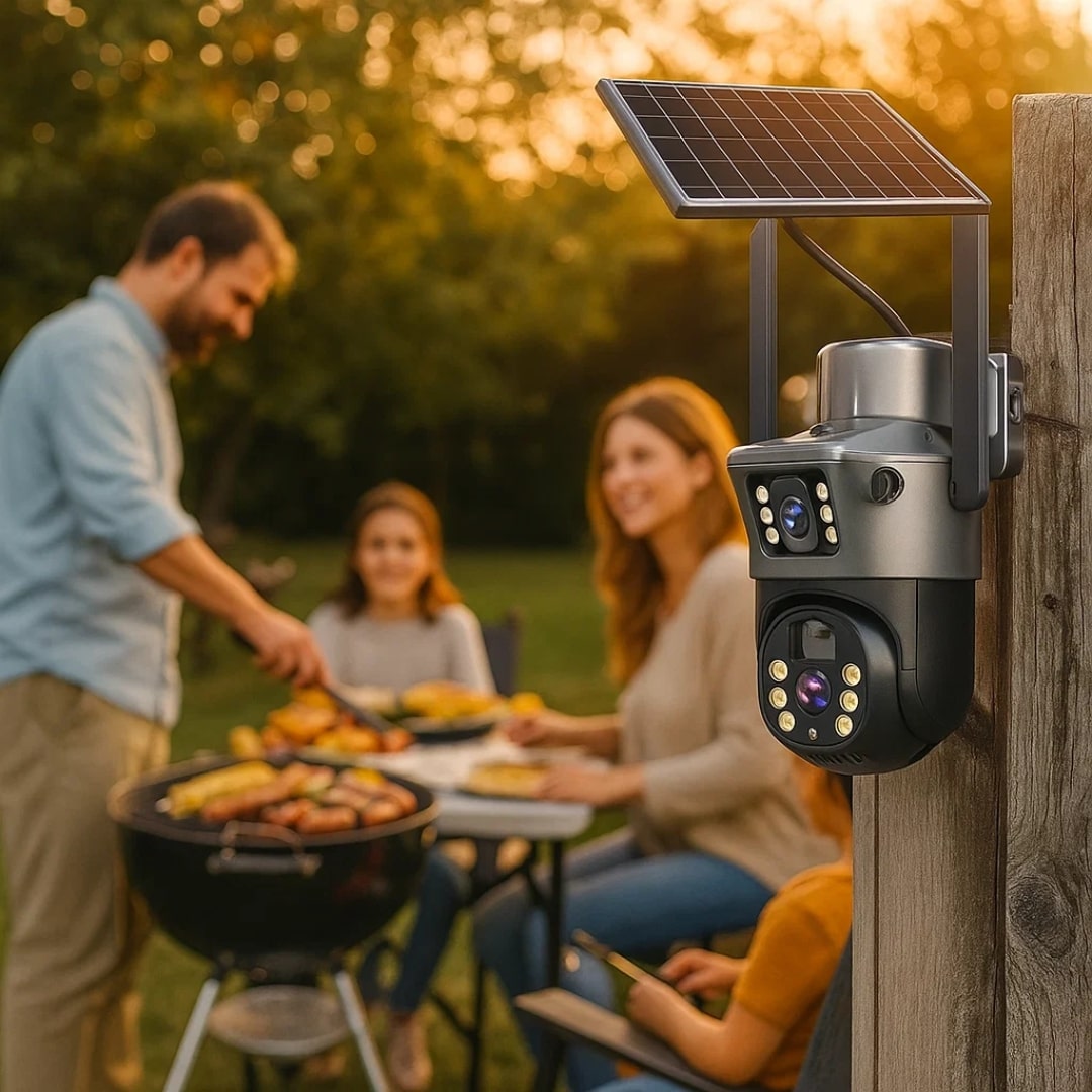 Buitenbewakingscamera | WLAN Camera met Zonnepaneel | GuardVision