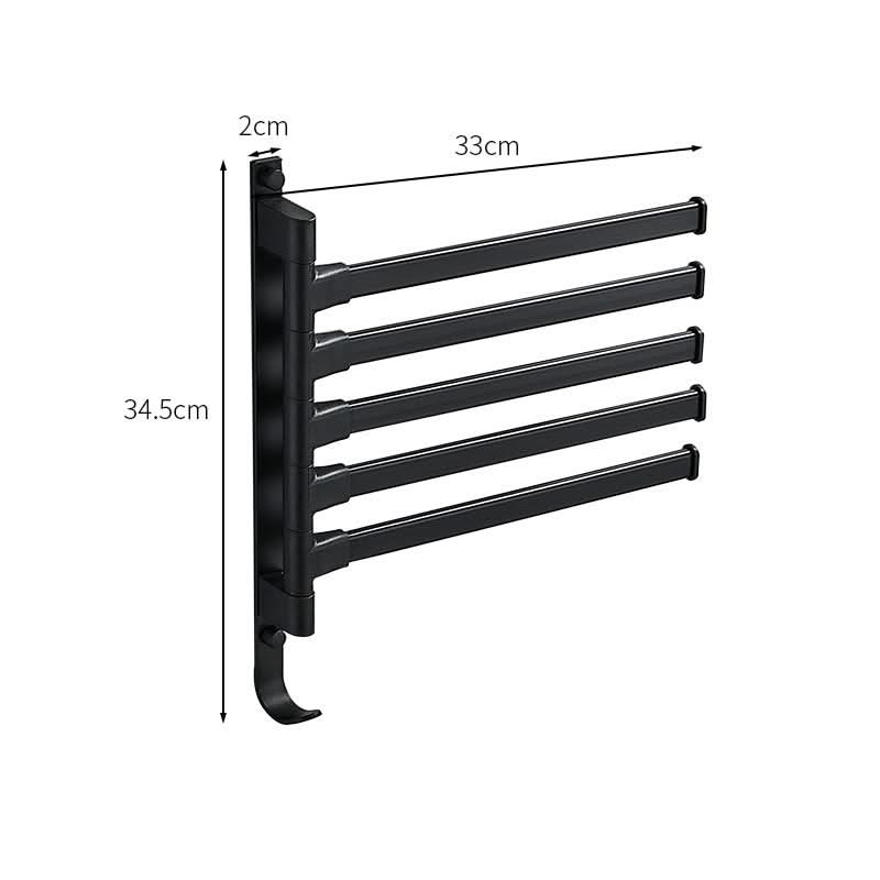 TIDYRACK – 5-Arms Handdoekhouder met Modern Design