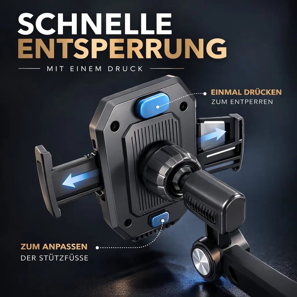Telefoonhouder voor Auto | Telefoonhouder met Zuignap & 360° Draaibaar | LuxGrip