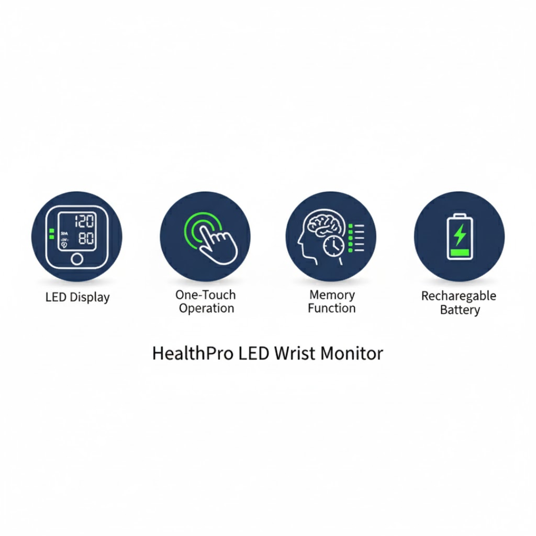 HealthPro | LED Polsbloeddrukmeter
