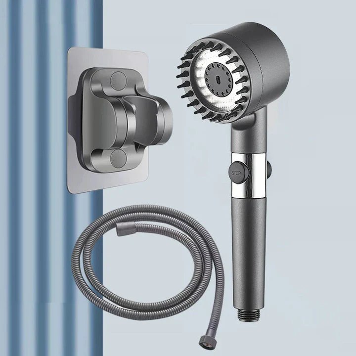 Hogedruk Massage Douchkop - Handdouche met 3 Stralen en Filters