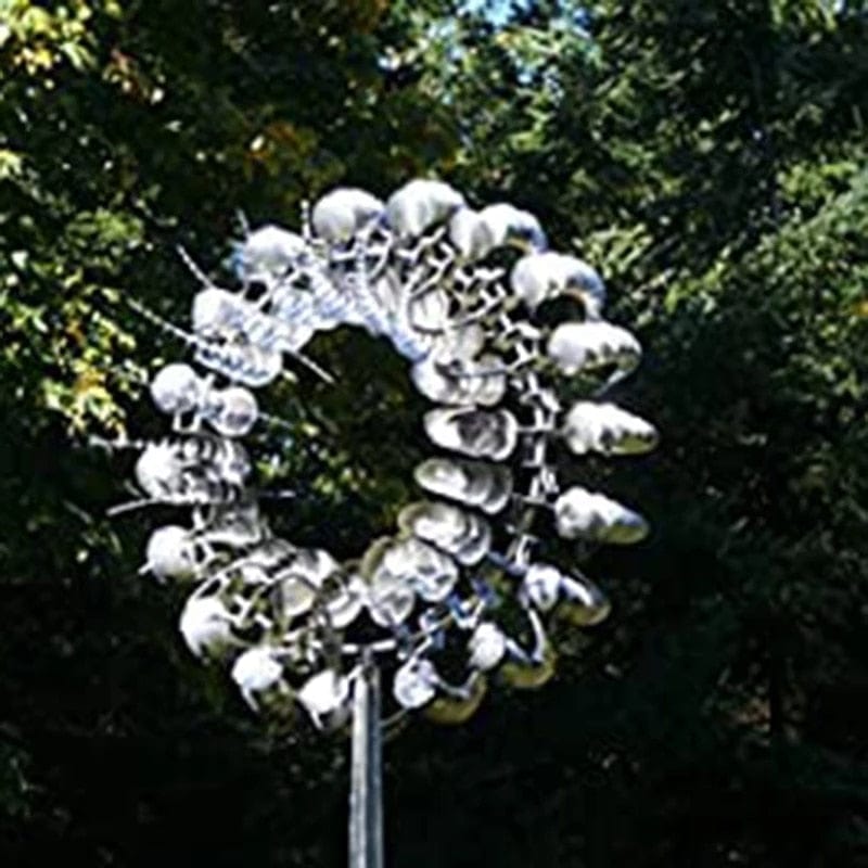 Unieke en magische windmolen van metaal | Magische kinetische metalen sculptuur