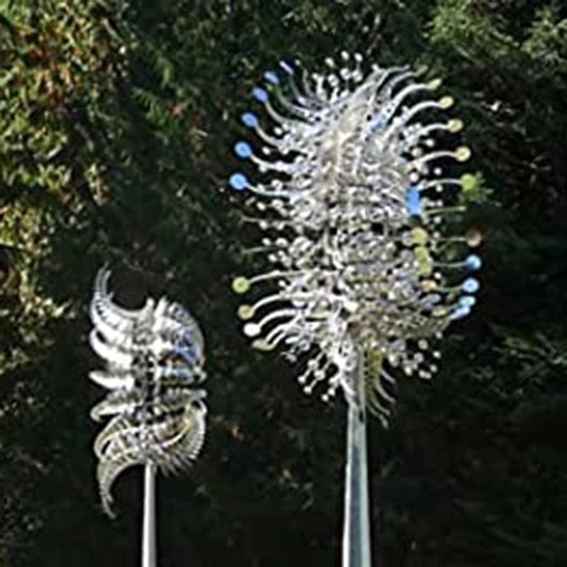 Unieke en magische windmolen van metaal | Magische kinetische metalen sculptuur