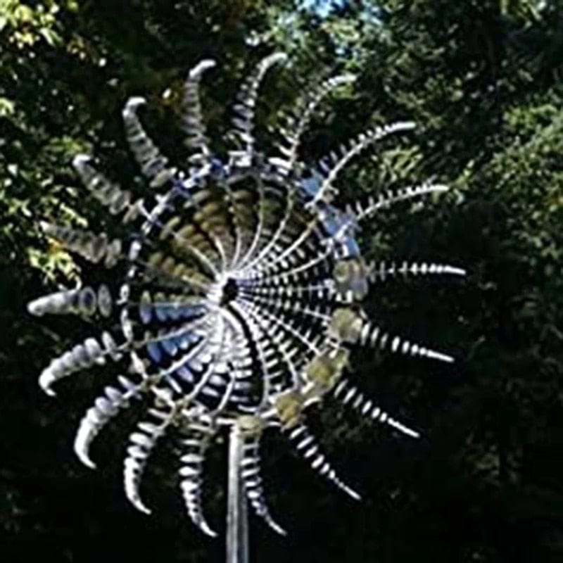 Unieke en magische windmolen van metaal | Magische kinetische metalen sculptuur