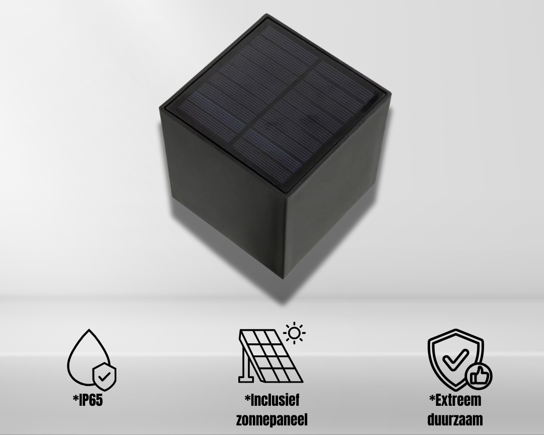 Zonne-energie LED Buitenwandlamp met Automatische Verlichting en Draadloos Ontwerp
