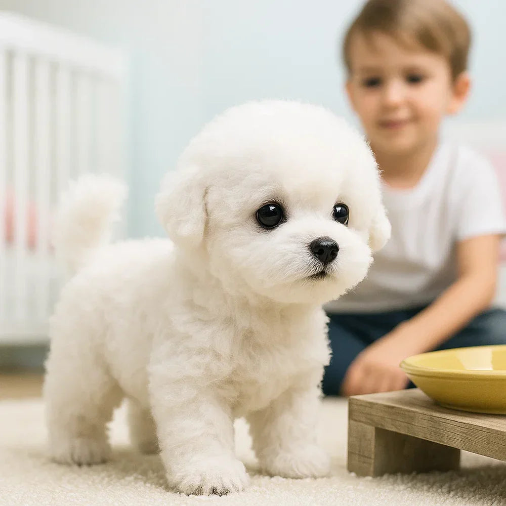 Interactief Realistisch Pluche Puppy Speelgoed - Schattige Levensechte Vriend voor Eindeloos Plezier