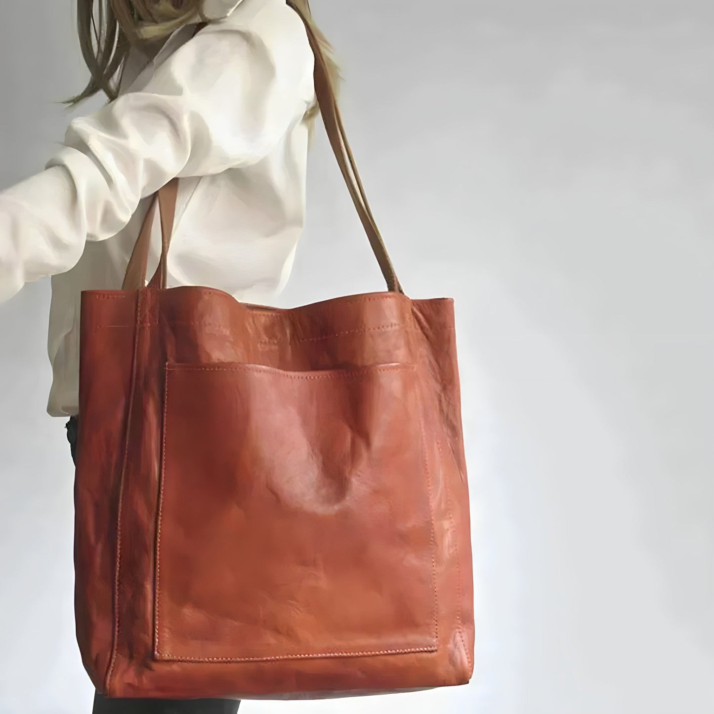Julienne - Vintage tas van leer