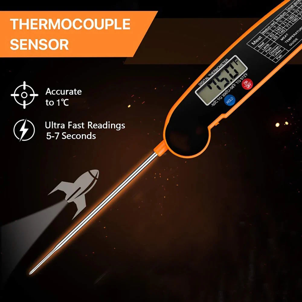 Opvouwbare Keuken Thermometer – Nauwkeurige Meting voor Perfecte Gerechten