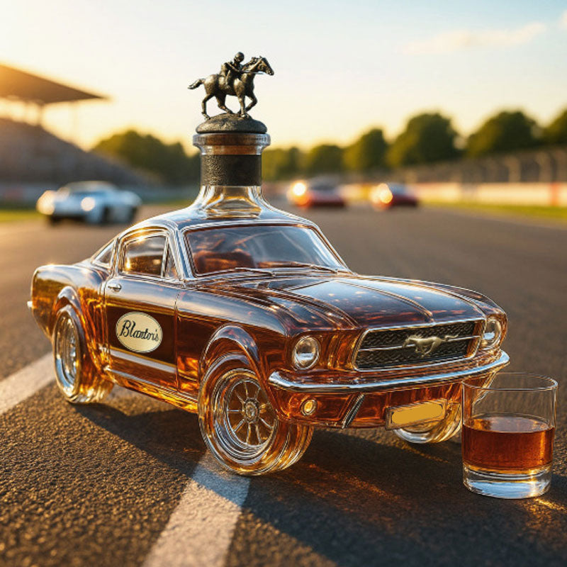Auto Whiskey Decanteur | 3D Mustang Ontwerp | Handgemaakt Glas
