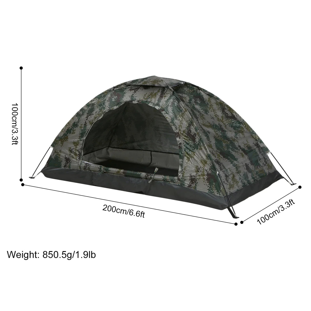 Ultraleichte Solar-Camping-Tent | UV-Bescherming voor Zon & Strand
