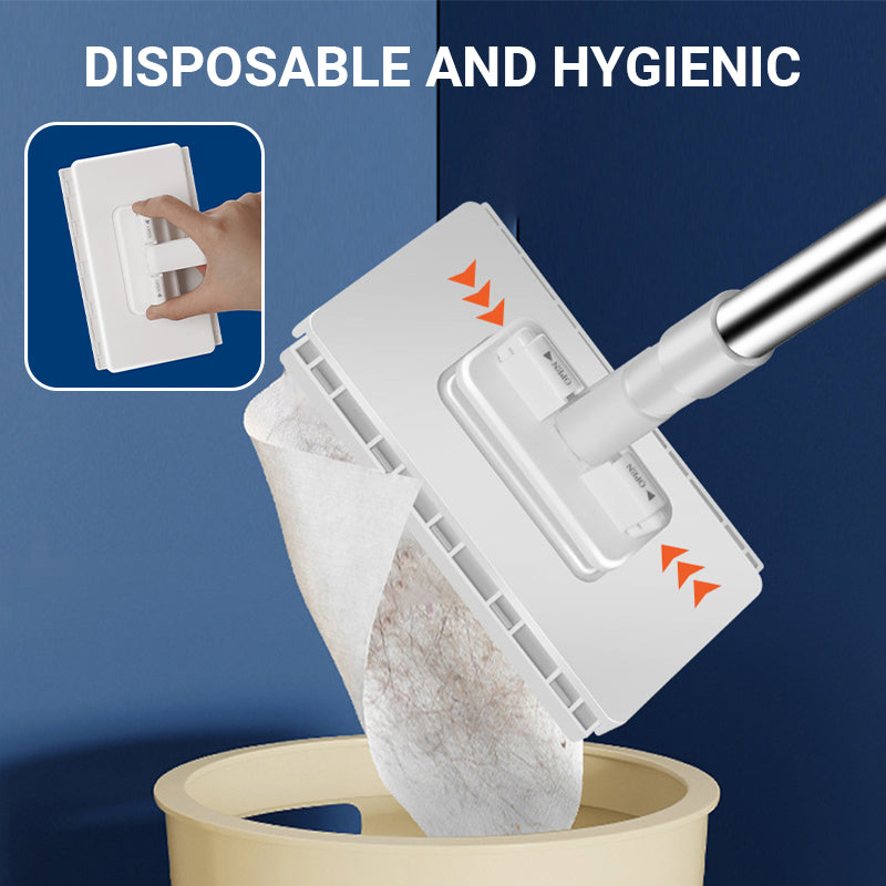 50% Korting | SnapMop™ | Hygiënische Wegwerp-Stofmop met Clipbevestiging