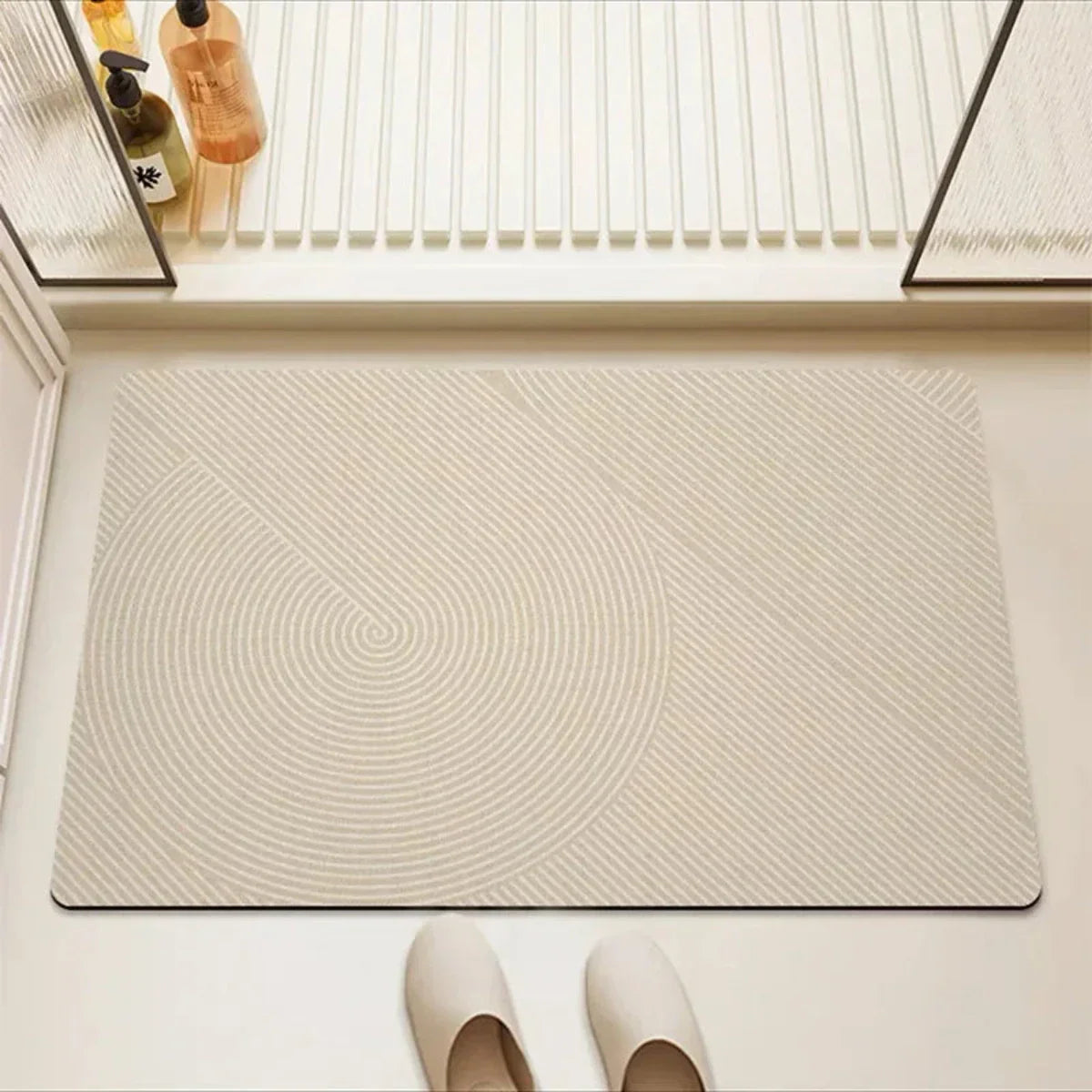 Sneldrogende Badmat met Antislip Onderzijde voor een Veilige Badkamer