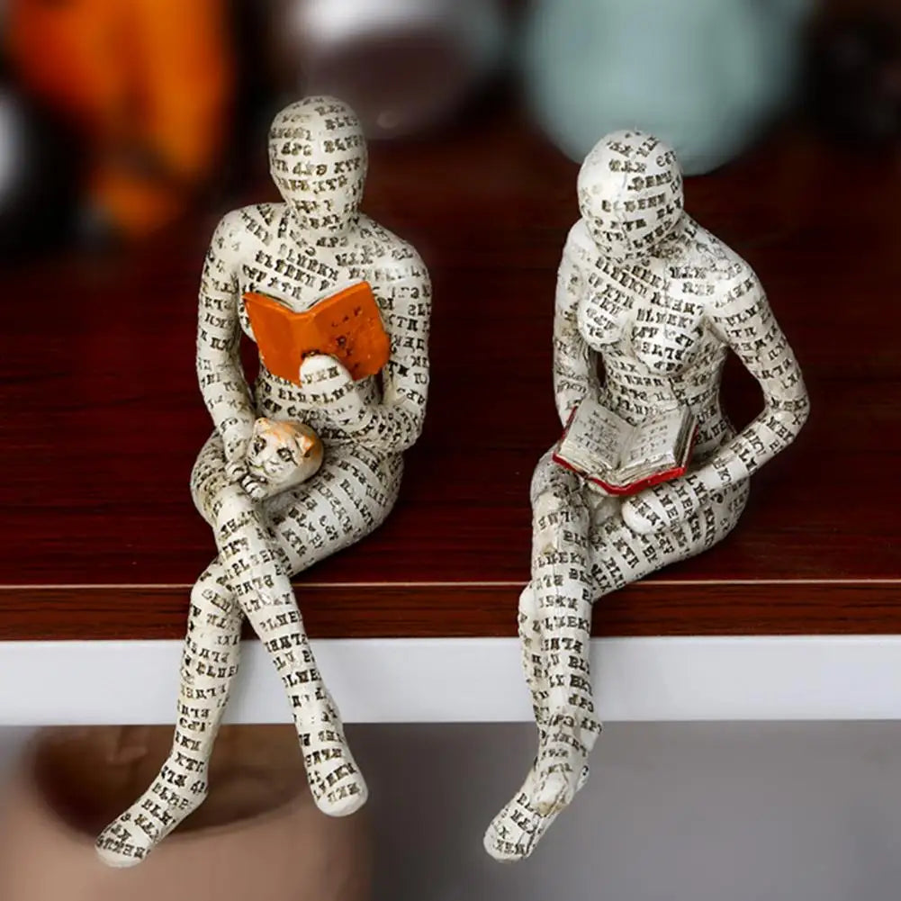 Stijlvol Decoratief Beeld met Leesontwerp voor Inspirerende Interieurdecoratie