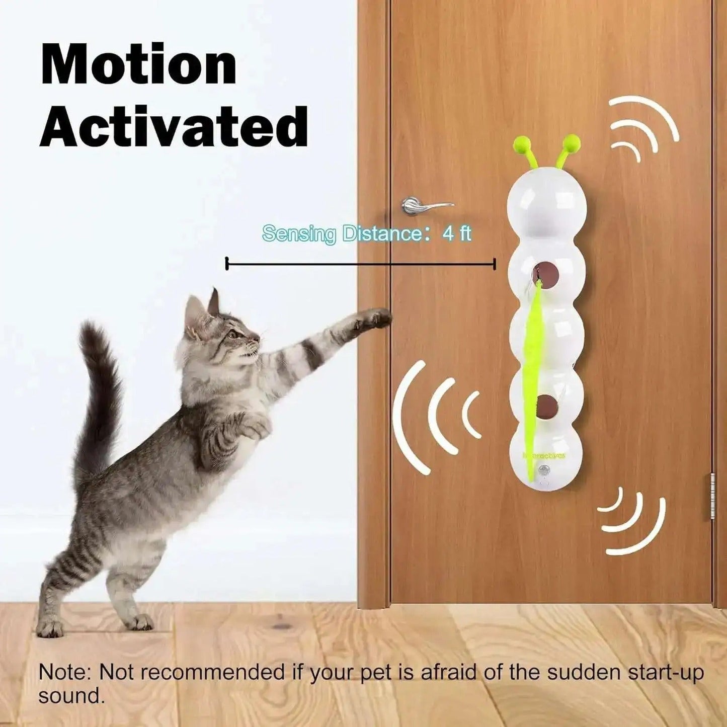 PurrWhirl – Interactief Kat Speelgoed met Wormbeweging